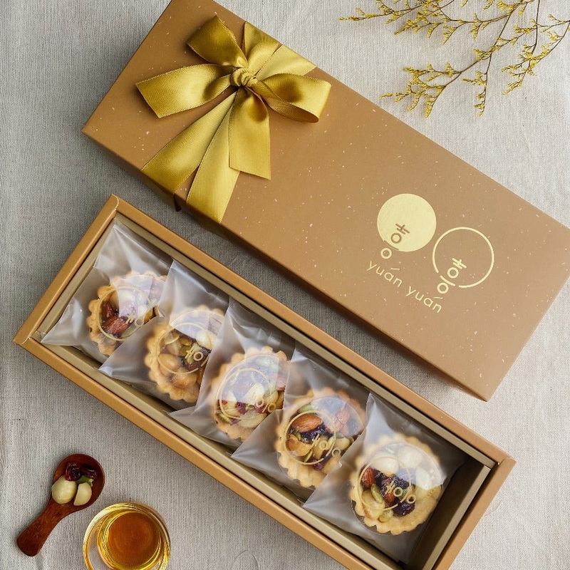CNY 2023 Mixed Nut Tart Gift Box Set Of 2 | (Johor Bahru Delivery)