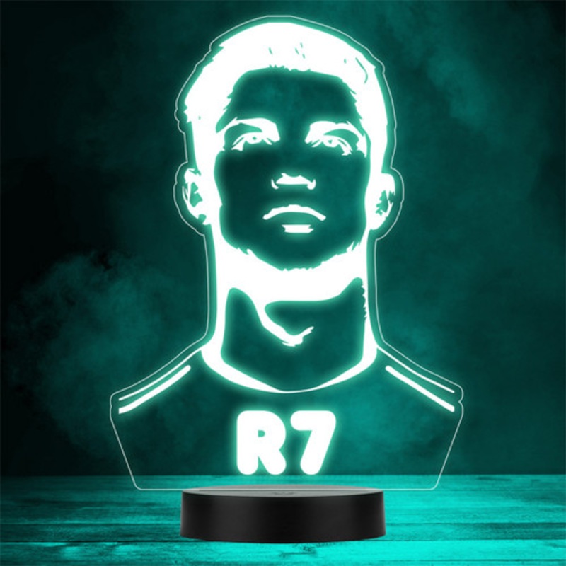 Ronaldo R7 Football World Cup Personalised Gift Colour Change LED Night Light – The Card Zoo