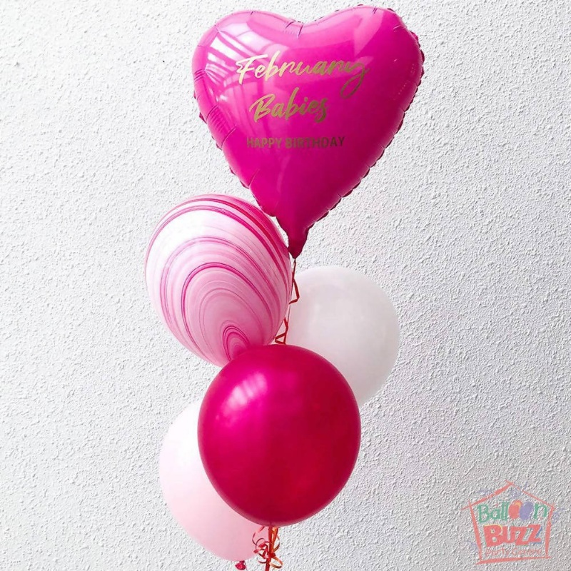 Sweet Heart Pink Bouquet|Helium  9hours|HiFloat  40hours
