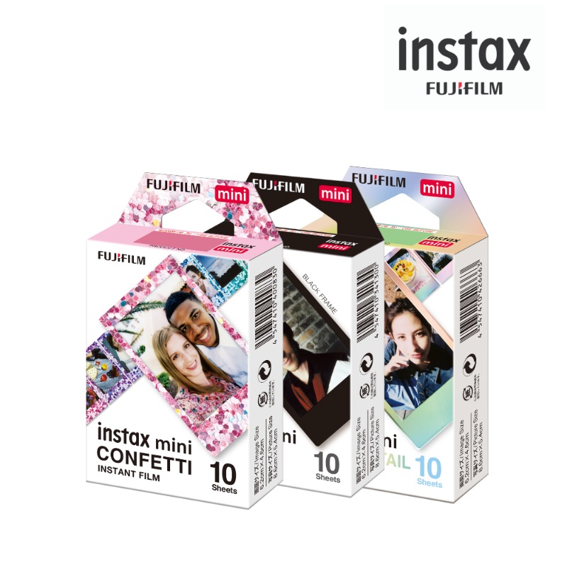 FUJIFILM Mini Film 10S Assorted Pattern Film (Set Of 3) | (Nationwide Delivery)