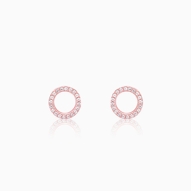 Rose Gold Connected for Life Earrings