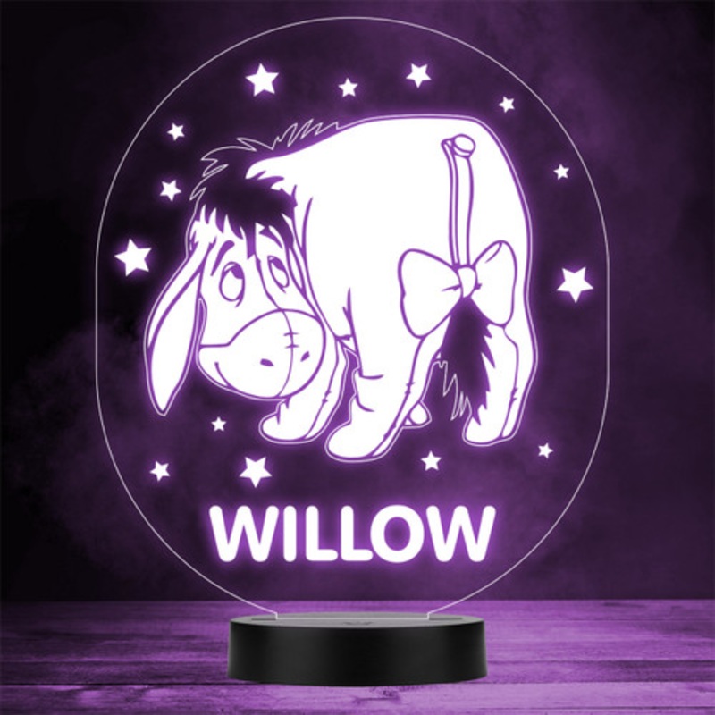 Eeyore Stars Winnie-the-Pooh Colour Change LED Personalised Gift Night Light – The Card Zoo