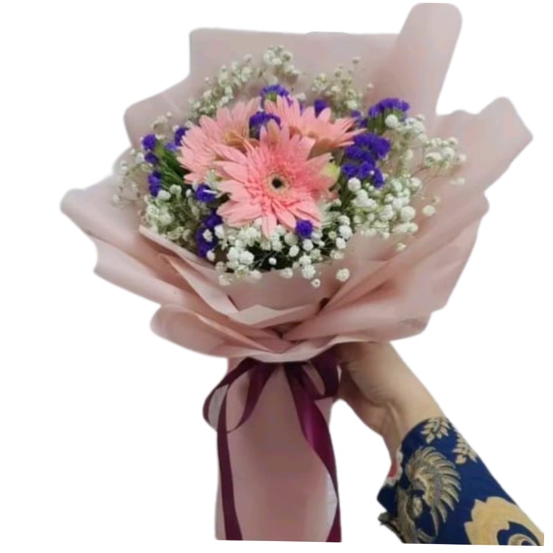 [Fresh Flower] Daisy Pink Bouquet (Klang Valley Delivery Only)