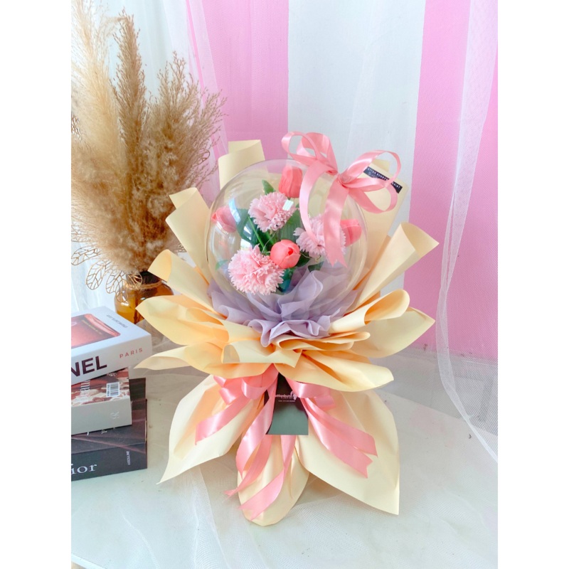Butterfly Design Artificial Soap Flower Bouquet (Penang Delivery Only)