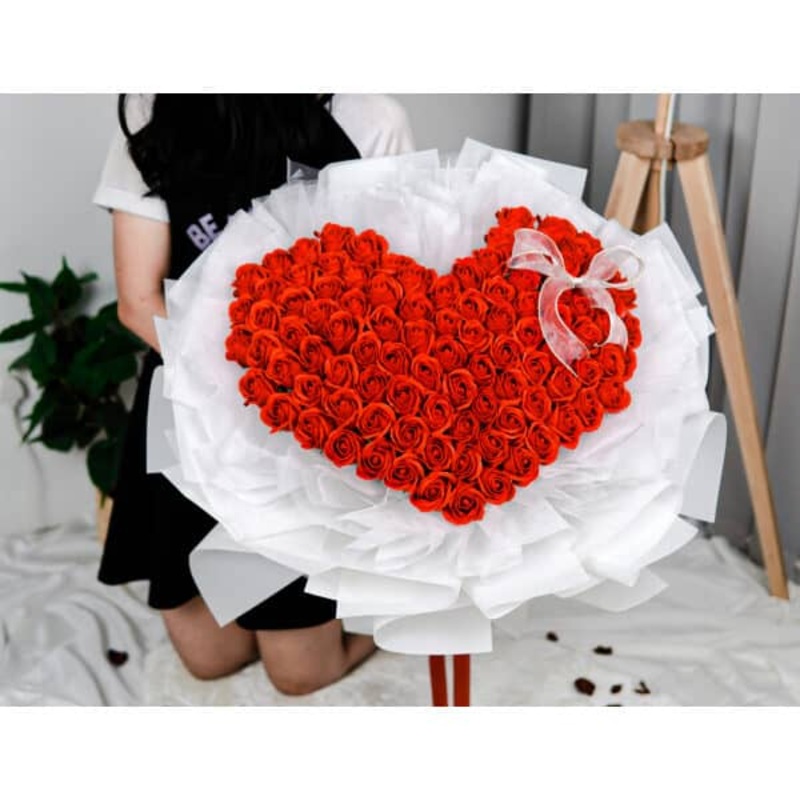 Forever You 99pcs Artificial Soap Roses Bouquet (Klang Valley Delivery Only)
