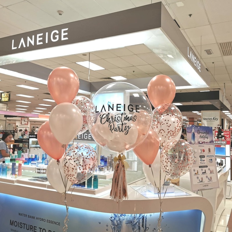 Customised Bubble Balloon Set – Rose Gold (Johor Bahru Delivery Only)