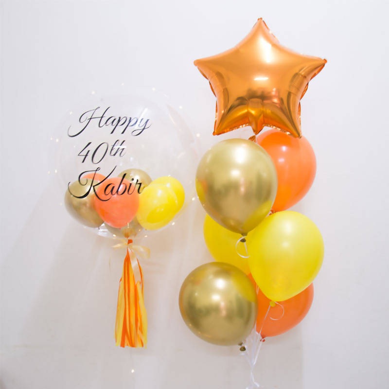 Venus C Bubble Balloon Bunch