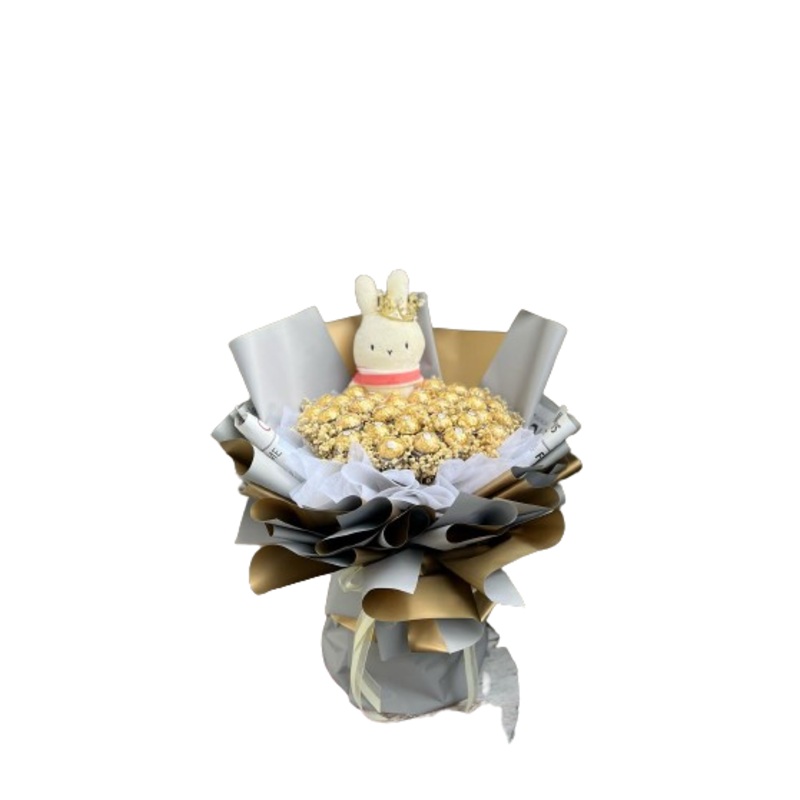 Chocolate Bouquet with Plushie (Bentong Delivery Only)