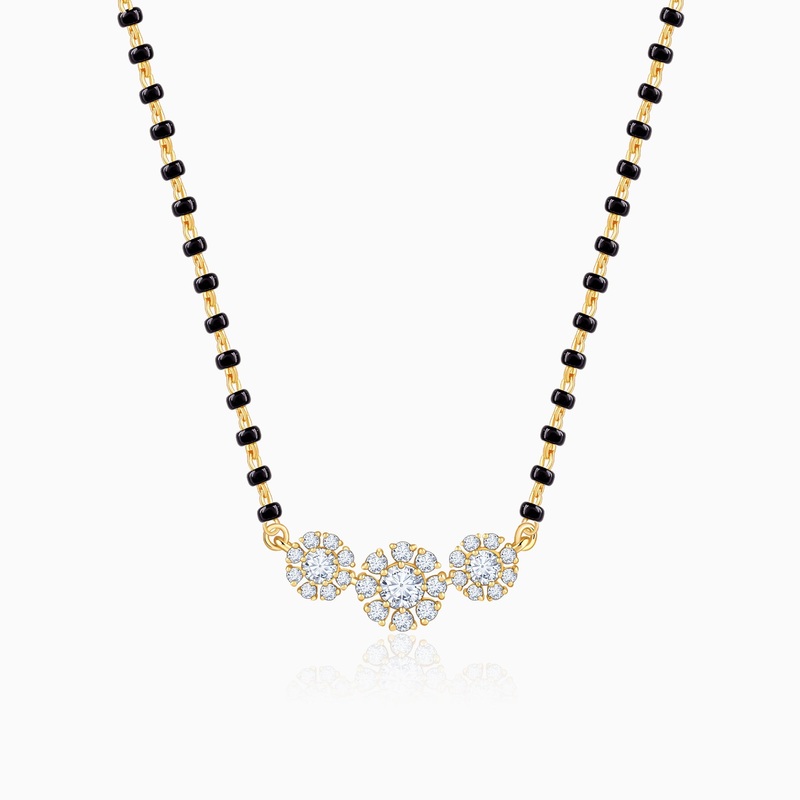 Gold Rhea Lab Grown Diamond Mangalsutra