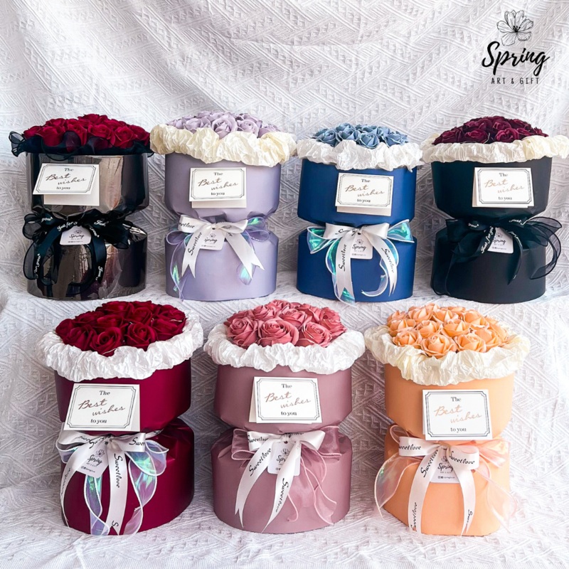 Rose Artificial Soap Flower Bouquet (Klang Valley Delivery Only)