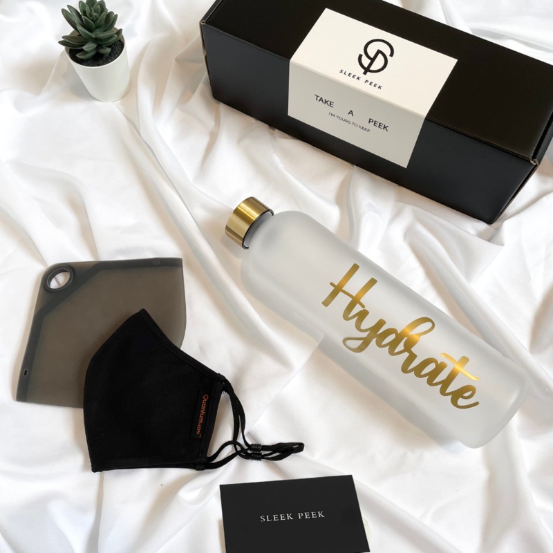 Self-Care Kit Personalized Track-Me-Up Bottle with Quantum Ion Mask and Silicone Mask Keeper (Nationwide Delivery)