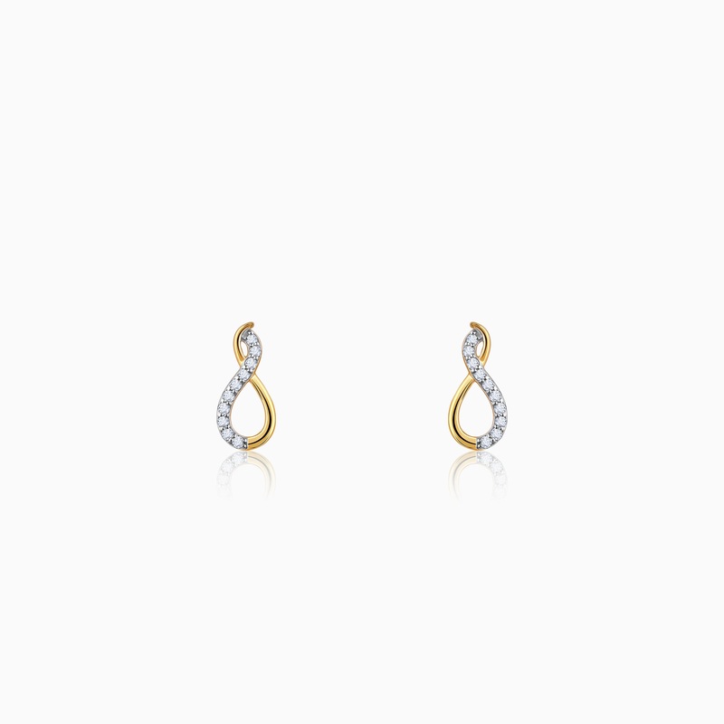 Gold Eterna Diamond Earrings