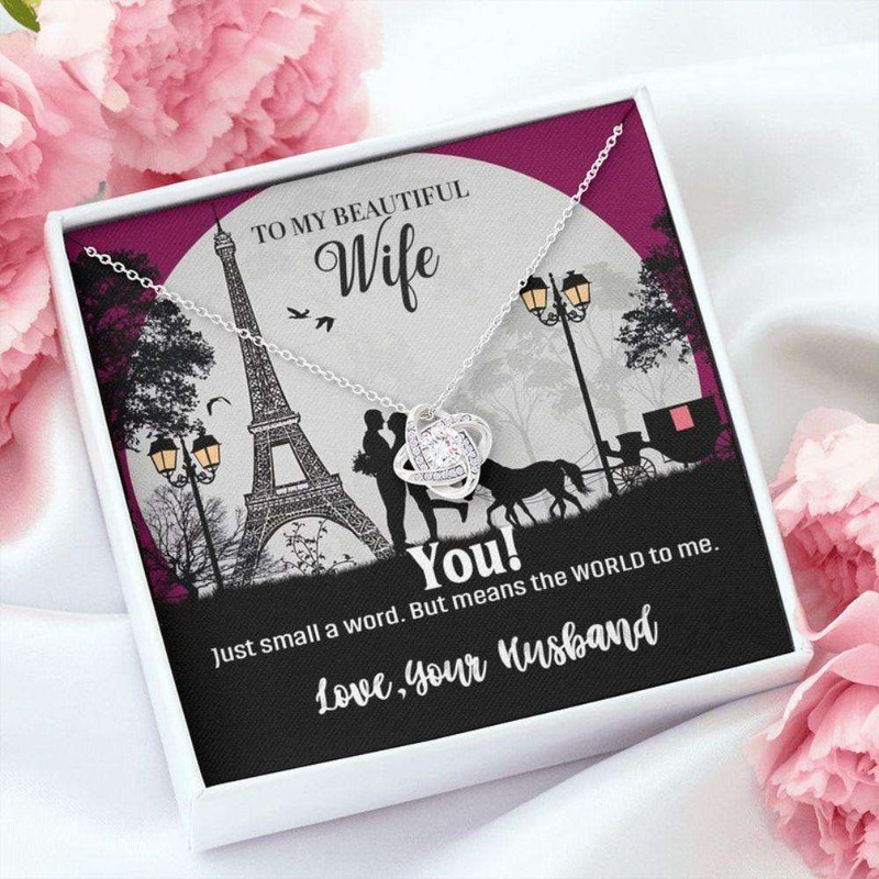 Wife Necklace, To My Wife, Gift For Wife Necklace, Gift Set For Wife, Paris Version Necklace, Eiffel Style Necklace