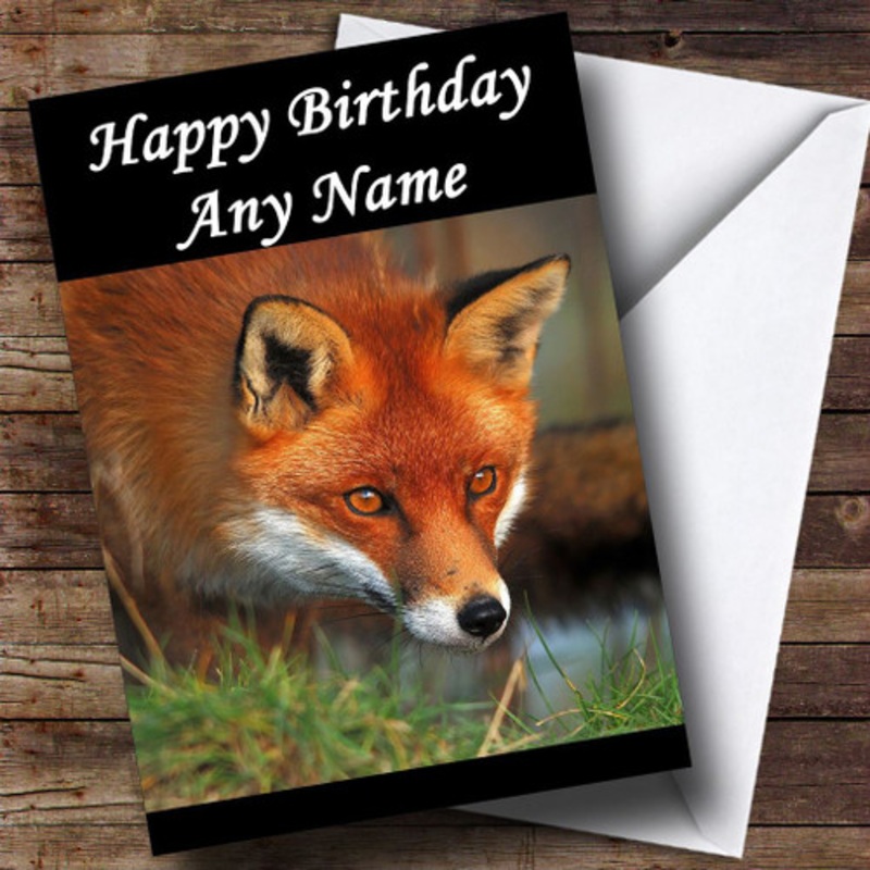 Fox Personalised Birthday Card – The Card Zoo