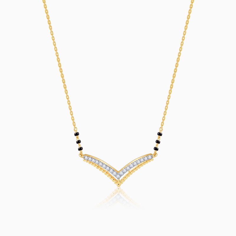 Gold Dhara Diamond Mangalsutra