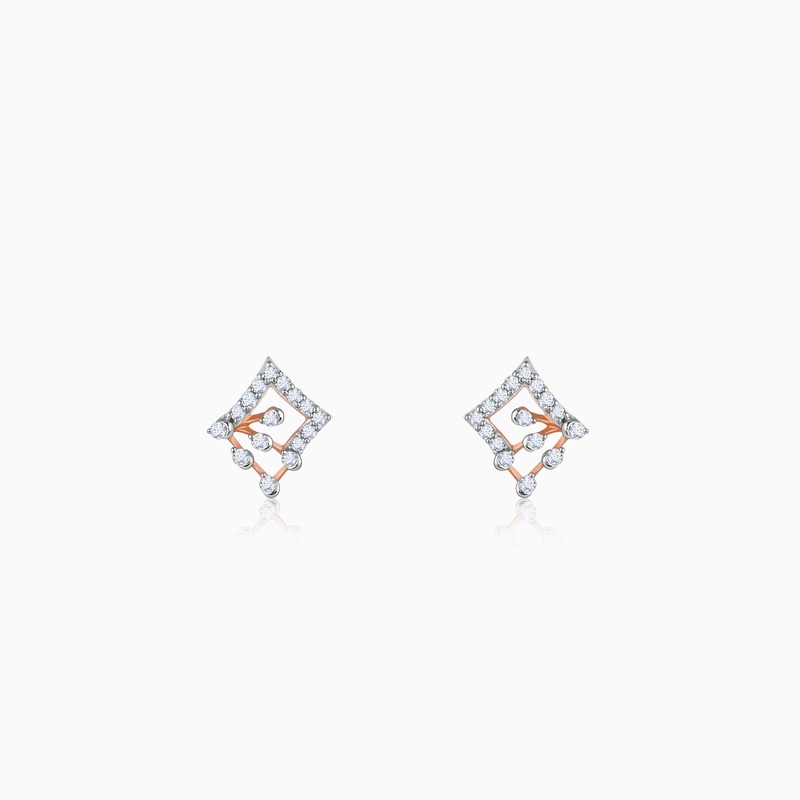 Rose Gold Prodigy Diamond Earrings