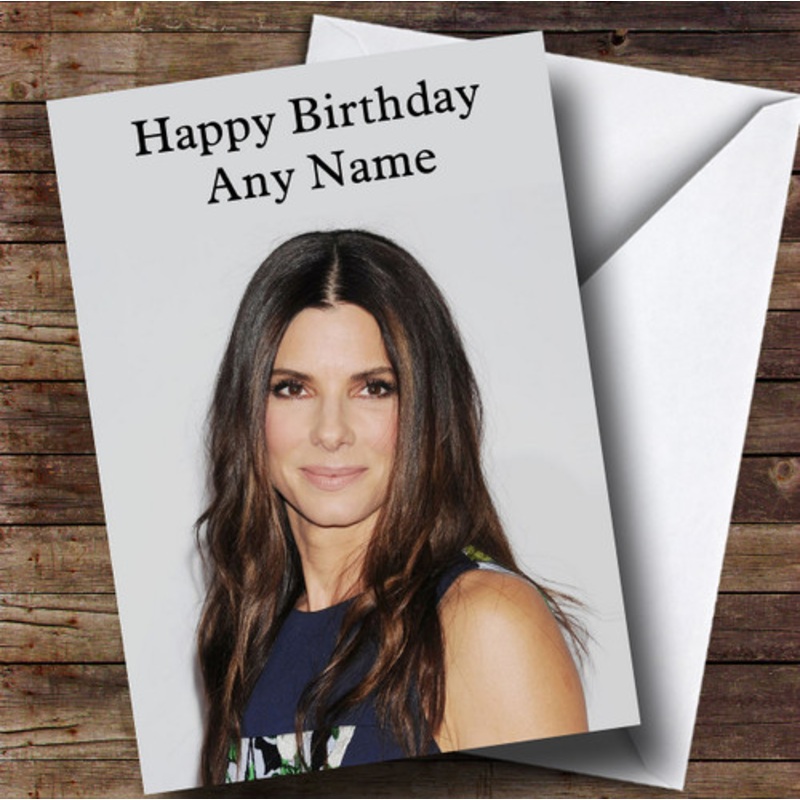 Personalised Sandra Bullock Celebrity Birthday Card – The Card Zoo