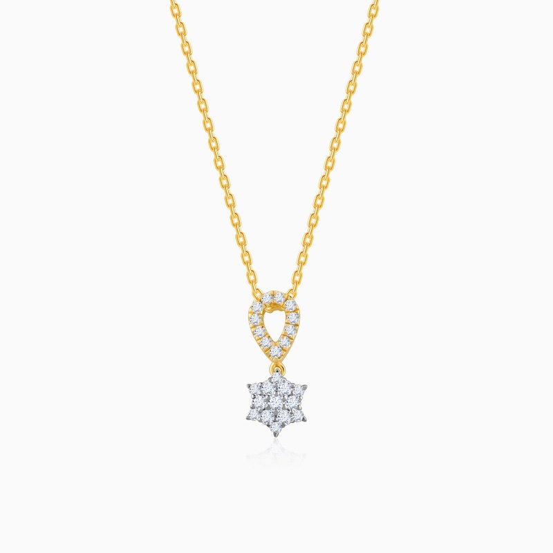 Gold Endless Glow Diamond Pendant