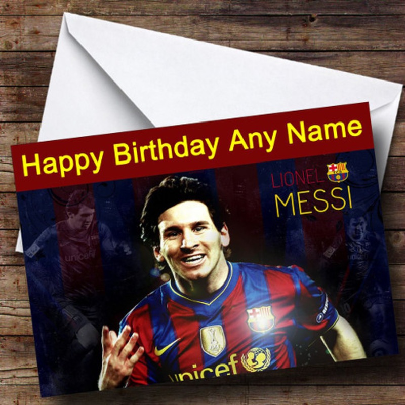 Lionel Messi Personalised Birthday Card – The Card Zoo