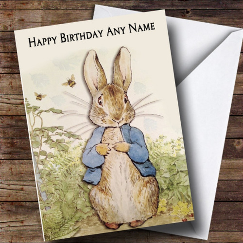 Personalised Peter Rabbit Children’s Birthday Card – The Card Zoo