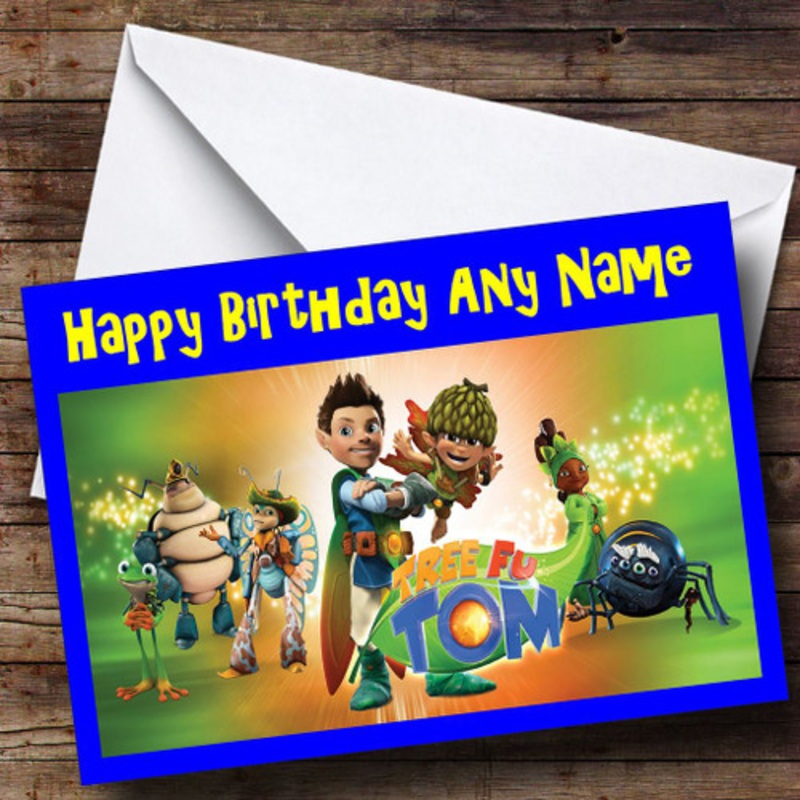 Tree Fu Tom Blue Personalised Birthday Card – The Card Zoo