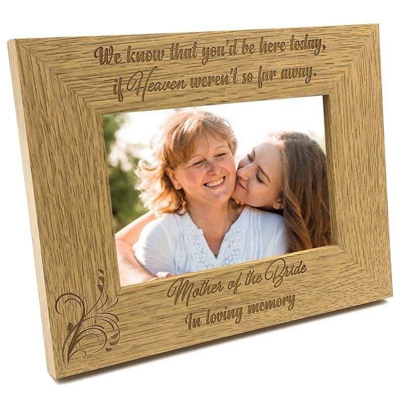 Wedding Memorial Picture Frame for Mum Mother of Bride