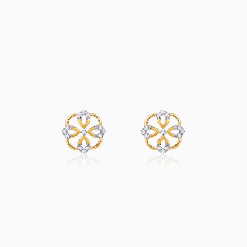 Gold Jivy Lab Grown Diamond Earrings
