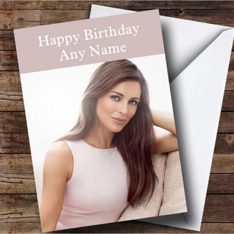 Personalised Elizabeth Hurley Celebrity Birthday Card – The Card Zoo