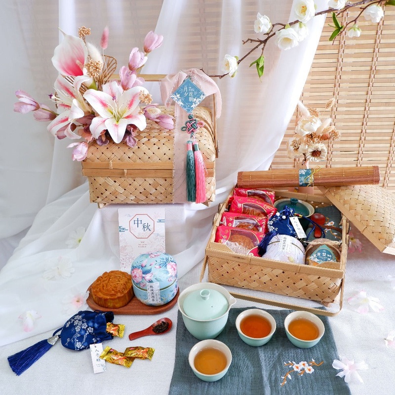 Togetherness Bamboo Basket (Klang Valley Delivery)’Mooncake Festival 2024′