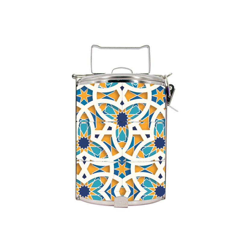 BDARI Tiffin Carrier – Arabic Ornament (Nationwide Delivery)