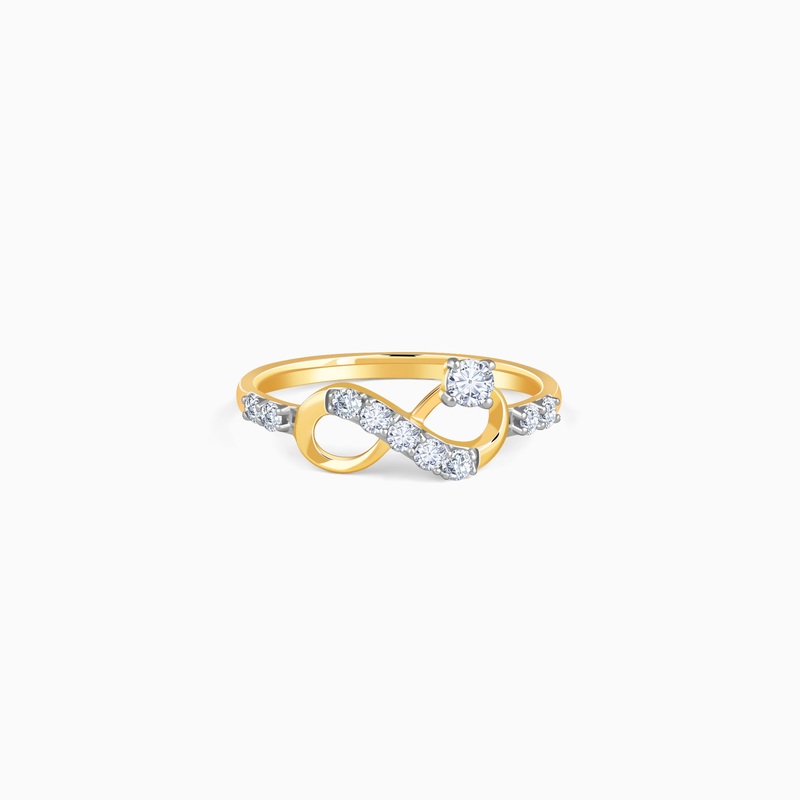 Gold Bella Infinity Diamond Ring
