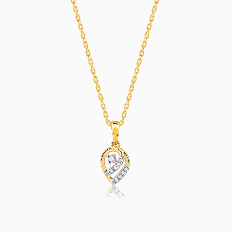 Gold Pearsome Diamond Pendant
