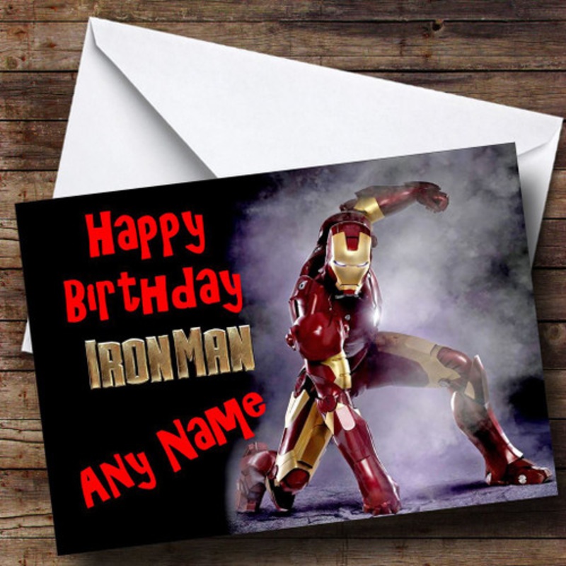 Iron Man Personalised Birthday Card – The Card Zoo
