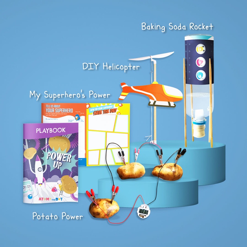 Science STEAM Activity Box For Kids on Energy, Power Up (Same Day Delivery, Klang Valley)