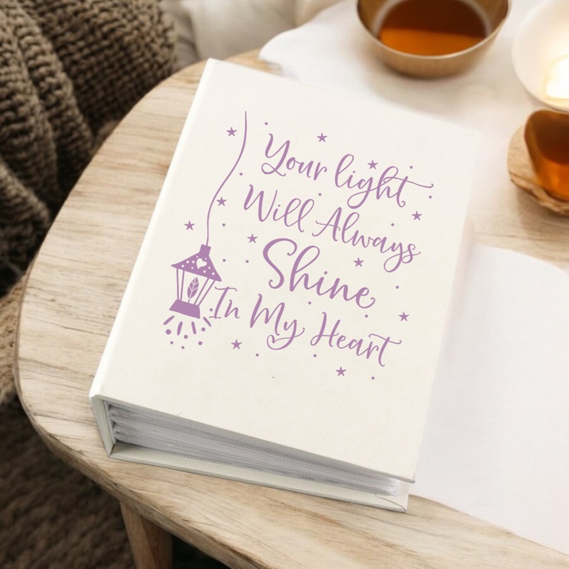 Your Light Memorial Remembrance Photo Album With Sleeves 100 x 6×4 Capacity