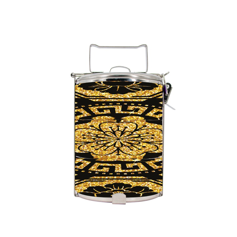 BDARI Tiffin Carrier – Golden Scarves (Nationwide Delivery)