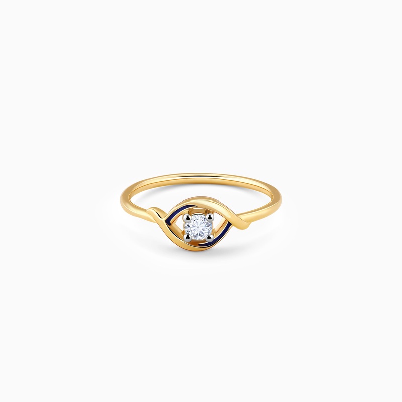 Gold Lifelong Love Solitaire Diamond Ring