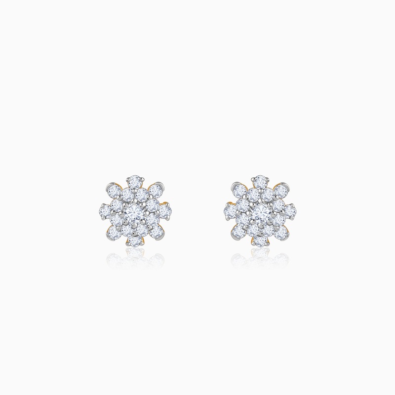 Gold Snowbloom Spark Lab Grown Diamond Studs