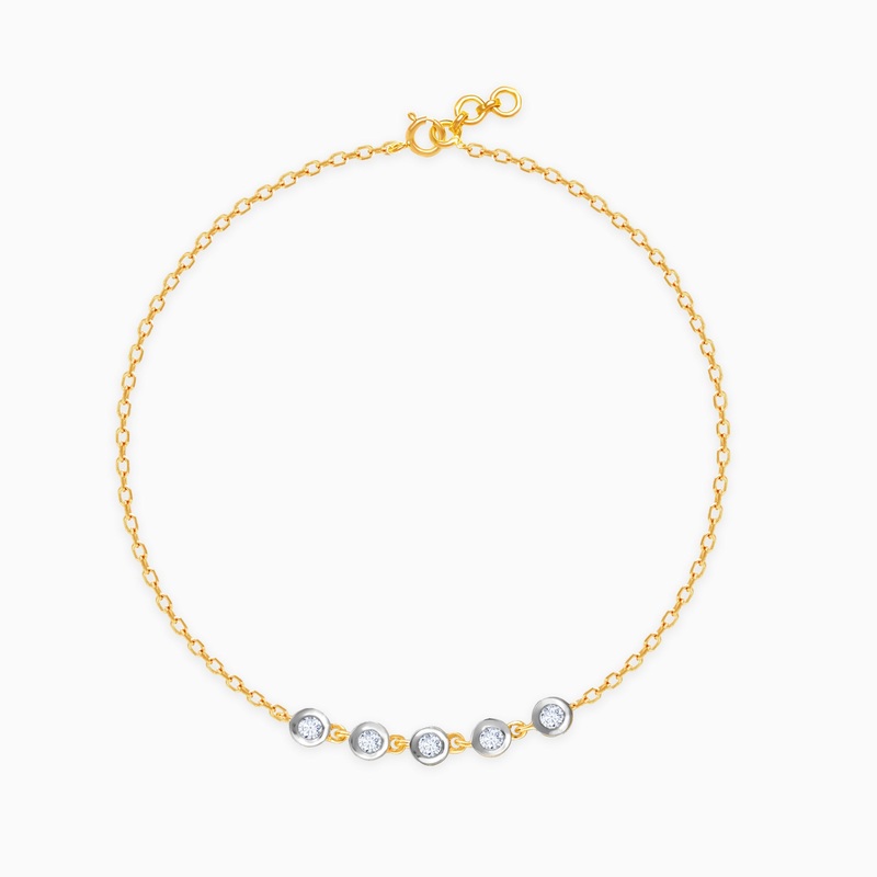 Gold Dazzling Cascade Diamond Bracelet