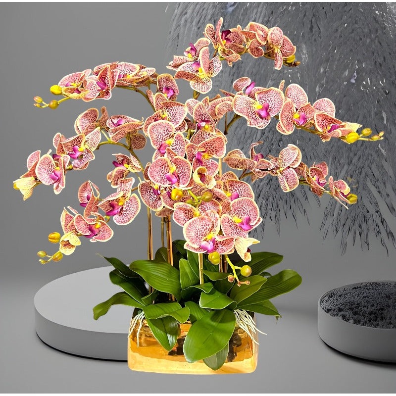 Evangelista Phalaenopsis Orchid Premium Artificial Flower-Premium Phalaenopsis Flower  (Klang Valley Delivery)