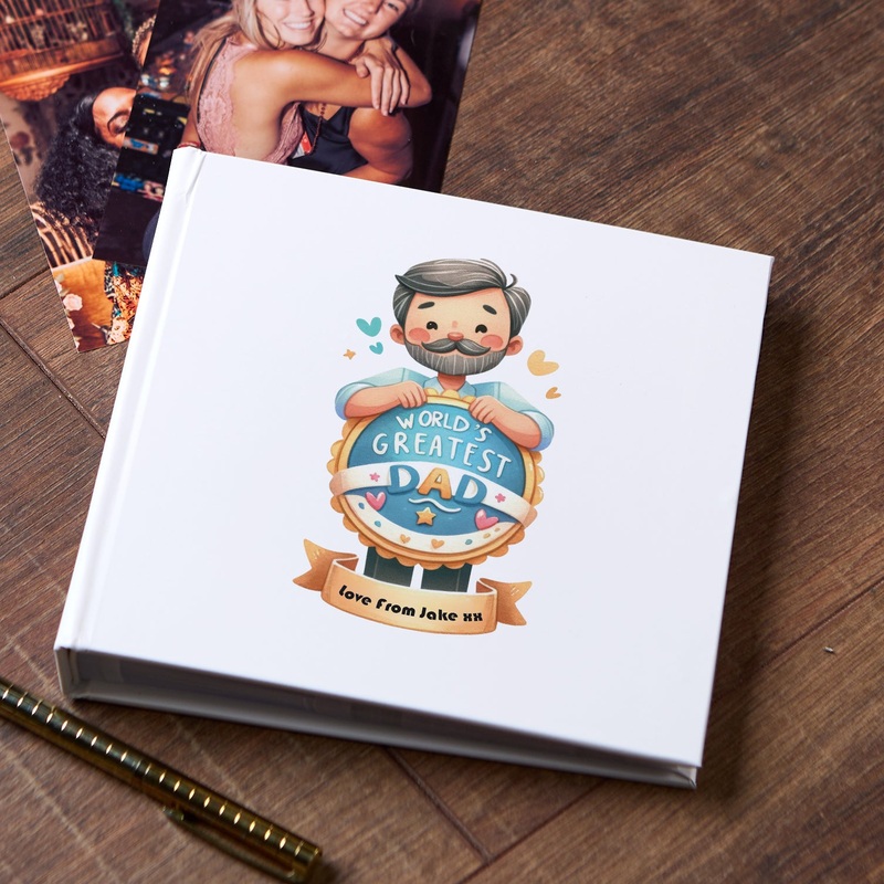 Personalised World’s Greatest Dad Vintage Photo Album Gift