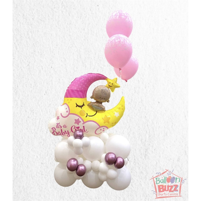 Its a Girl Standee and Bouquets Of 3s