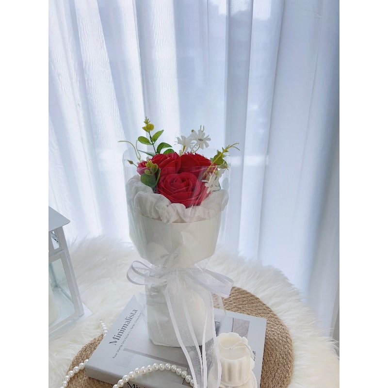 Red Soap Flower Bouquet (Klang Valley Delivery)