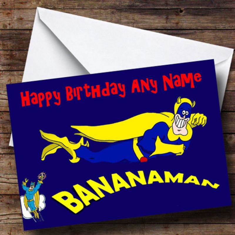 Bananaman Personalised Birthday Card – The Card Zoo