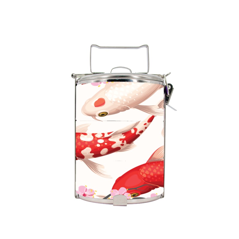 BDARI Tiffin Carrier – Koi Fish (Nationwide Delivery)