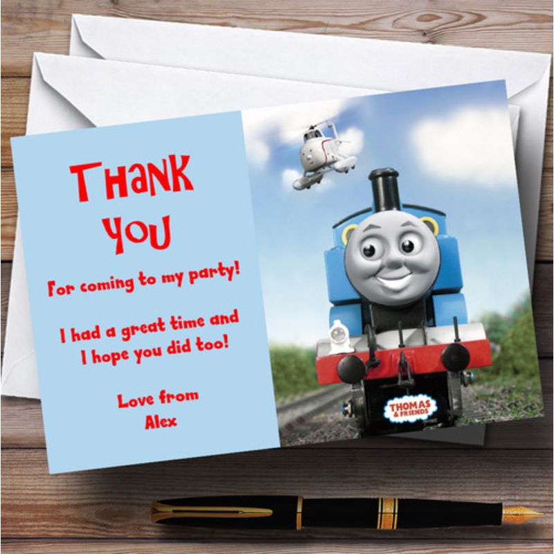 Thomas The Tank Engine Personalised Children’s Party Thank You Cards – The Card Zoo