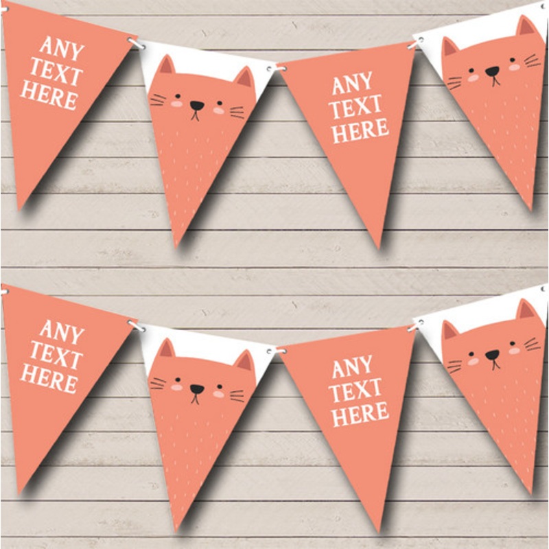 Animal Cat Personalised Birthday Party Bunting – The Card Zoo