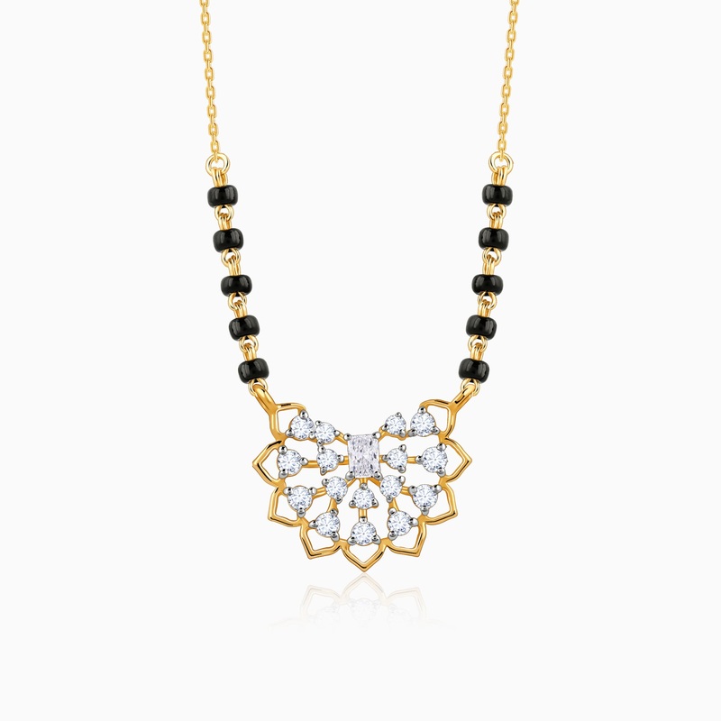 Gold Devanshi Lab Grown Diamond Mangalsutra