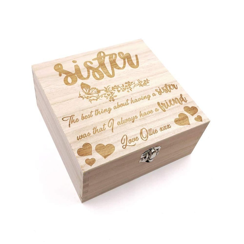 Sister Gift Personalised Keepsake Box or Photo Box Gift
