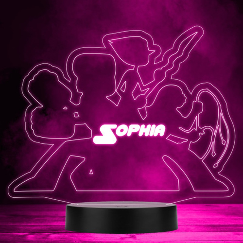 Steven Universe Outlines Kids Personalised Gift Colour Changing Night Light – The Card Zoo